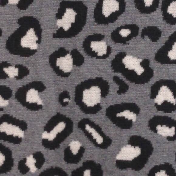 Rachel Zoe Womens Bomber Cardigan Sweater Gray Black Cotton Full Zip Mock Neck S - Picture 2 of 9